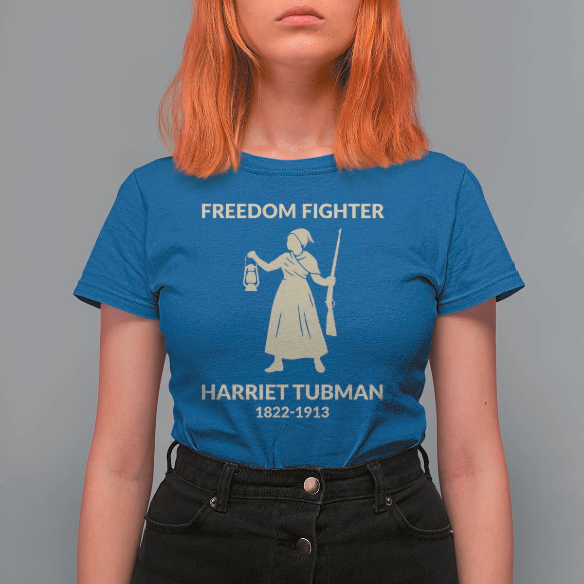 Harriet Tubman Freedom Fighter T Shirt For Women History Lover Gift - Wonder Print Shop
