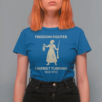 Harriet Tubman Freedom Fighter T Shirt For Women History Lover Gift - Wonder Print Shop