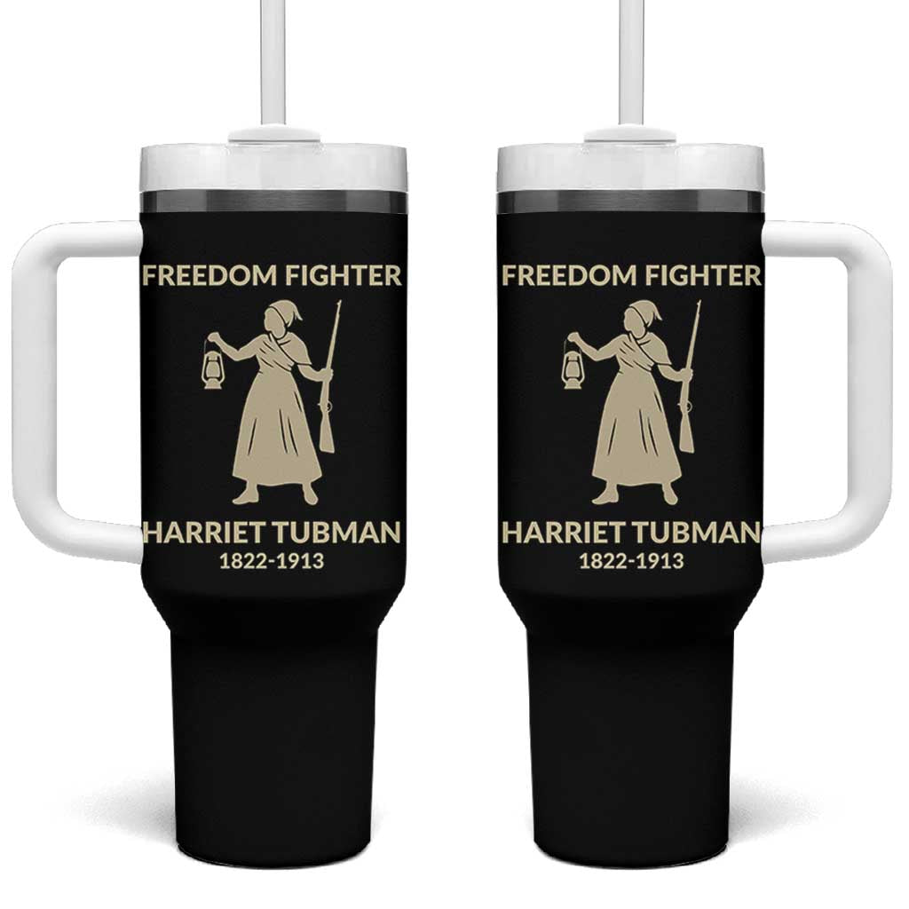 Harriet Tubman Freedom Fighter Tumbler With Handle History Lover Gift - Wonder Print Shop