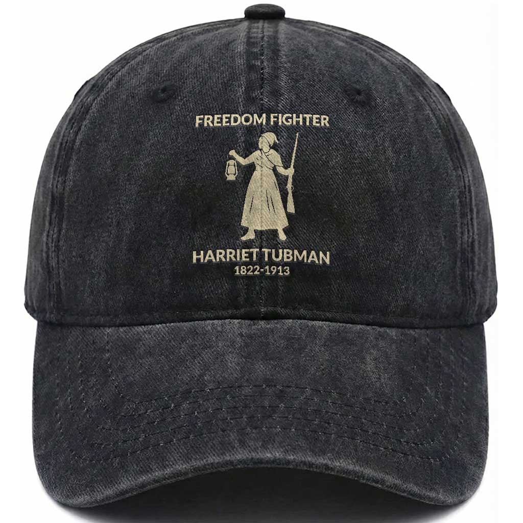 Harriet Tubman Freedom Fighter Washed Cotton Baseball Cap History Lover Gift