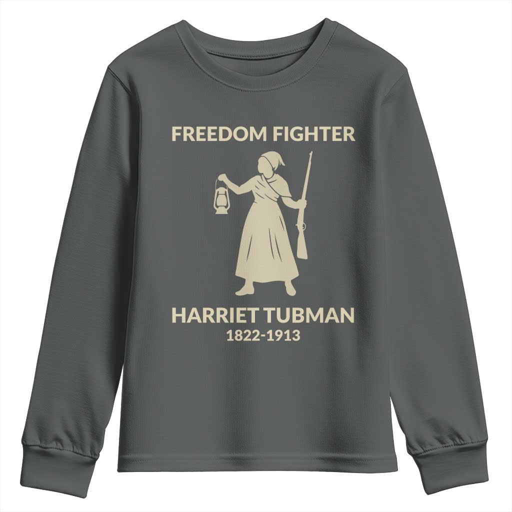 Harriet Tubman Freedom Fighter Youth Sweatshirt History Lover Gift - Wonder Print Shop