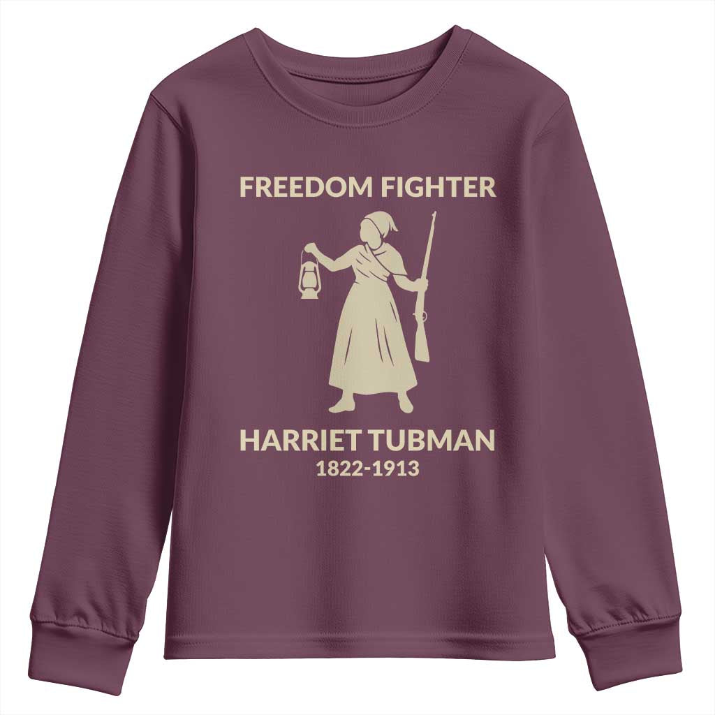 Harriet Tubman Freedom Fighter Youth Sweatshirt History Lover Gift - Wonder Print Shop