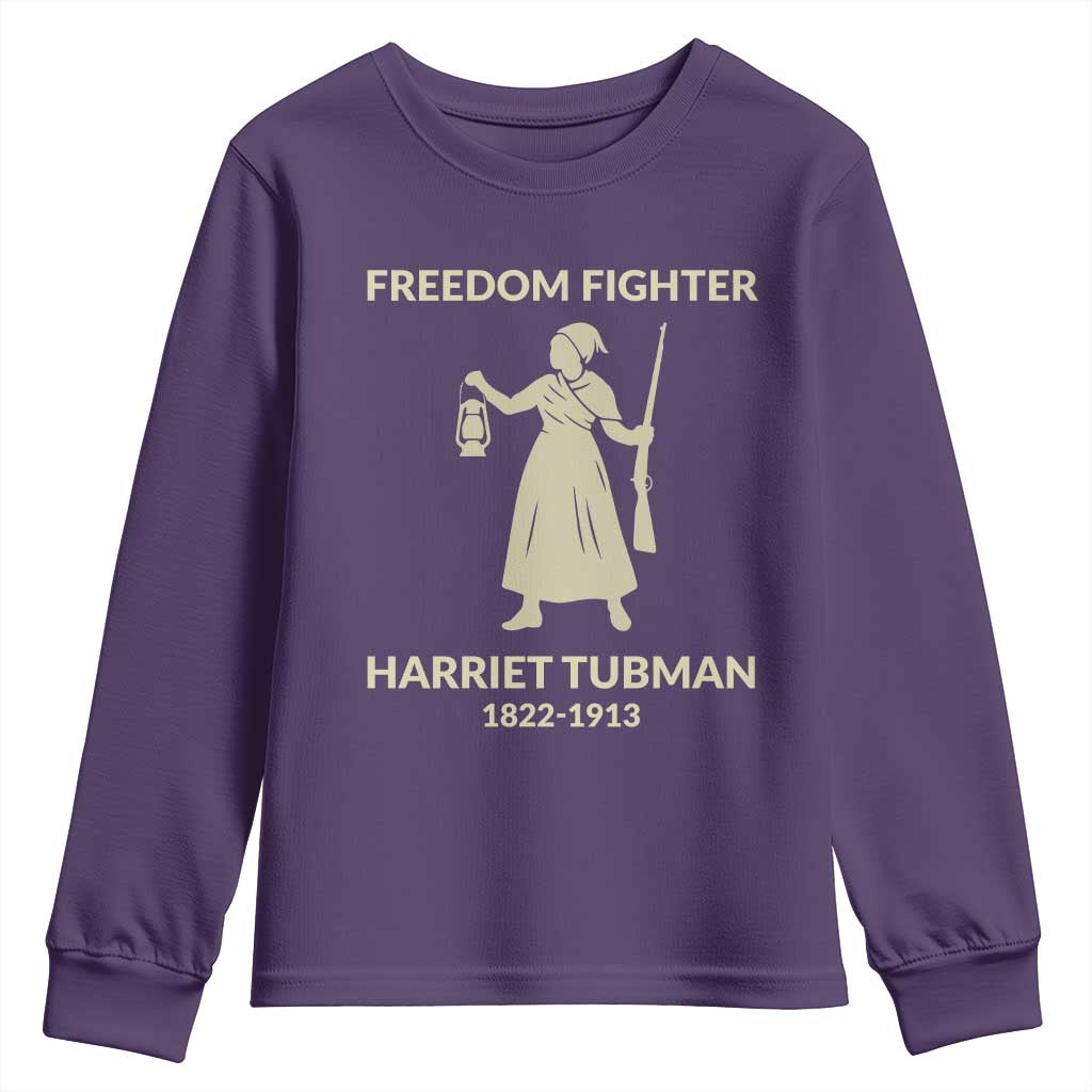 Harriet Tubman Freedom Fighter Youth Sweatshirt History Lover Gift - Wonder Print Shop