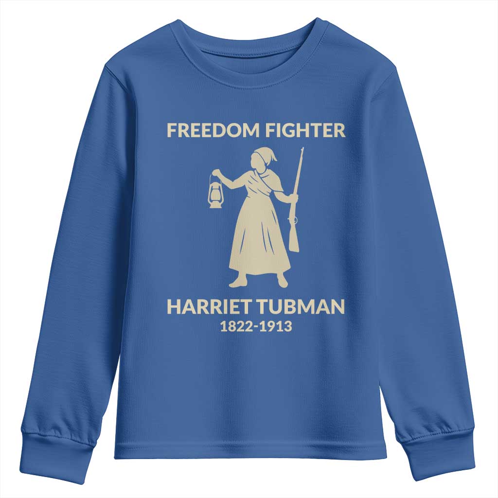 Harriet Tubman Freedom Fighter Youth Sweatshirt History Lover Gift - Wonder Print Shop