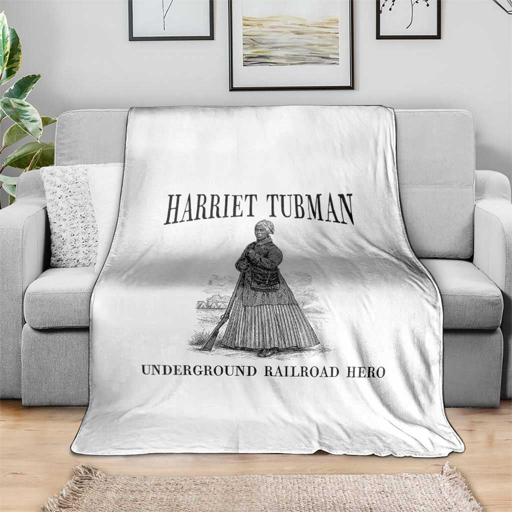 Harriet Tubman Throw Blanket Underground Railroad Freedom Leader - Wonder Print Shop