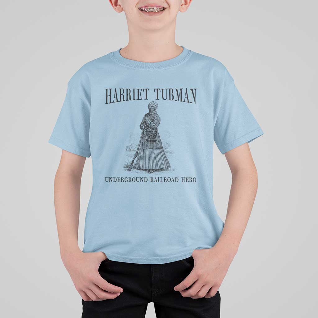 Harriet Tubman T Shirt For Kid Underground Railroad Freedom Leader - Wonder Print Shop