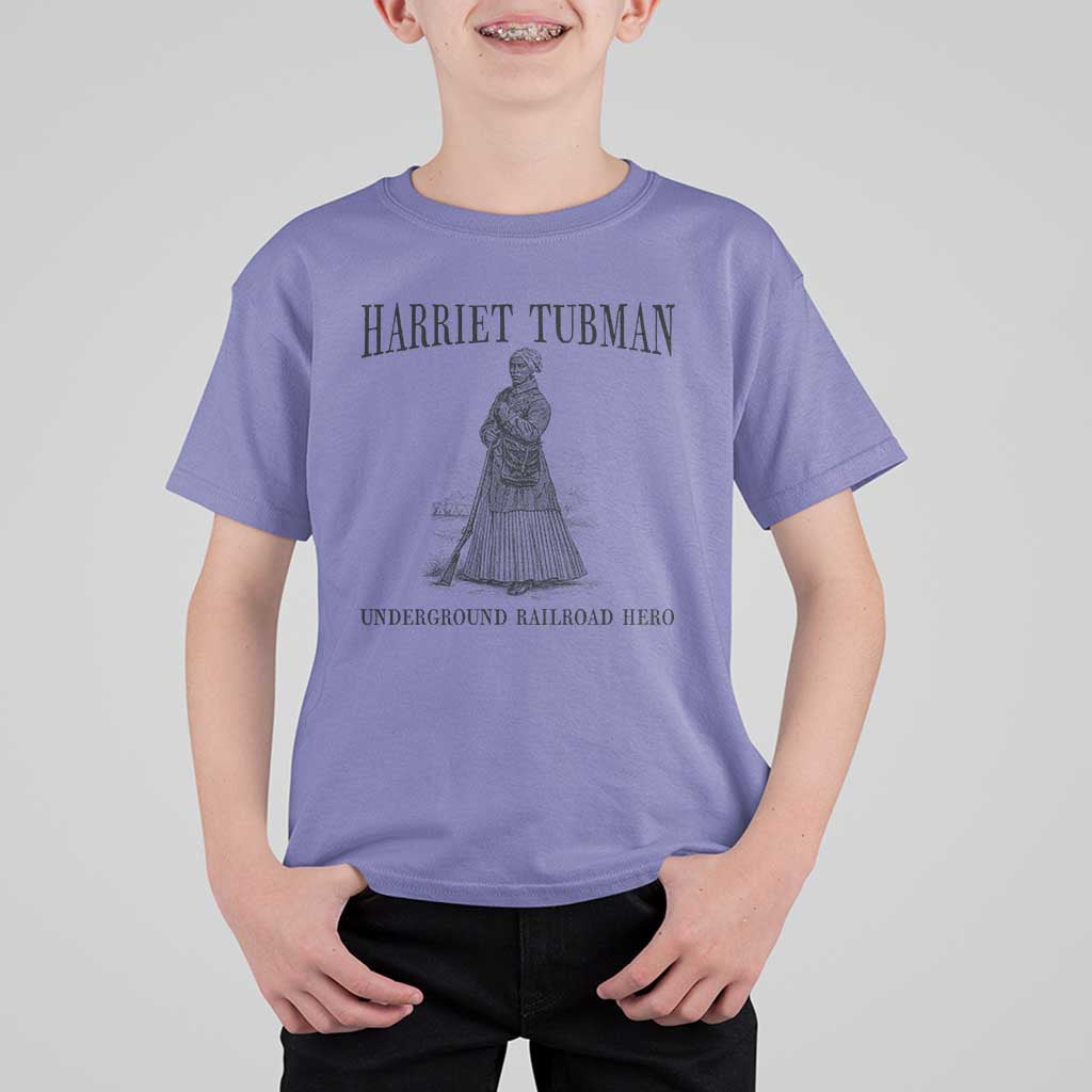 Harriet Tubman T Shirt For Kid Underground Railroad Freedom Leader - Wonder Print Shop