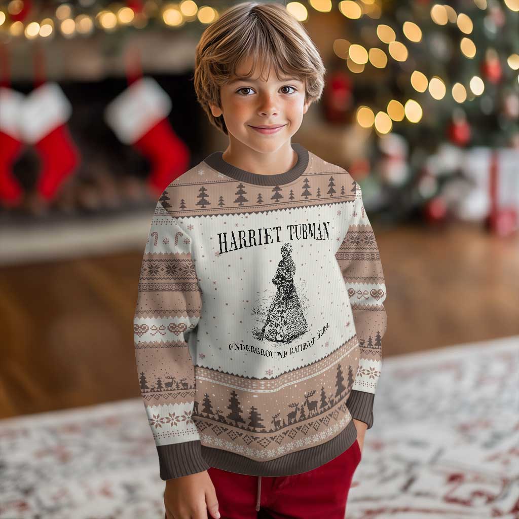 Harriet Tubman Ugly Christmas Sweater Underground Railroad Freedom Leader - Wonder Print Shop