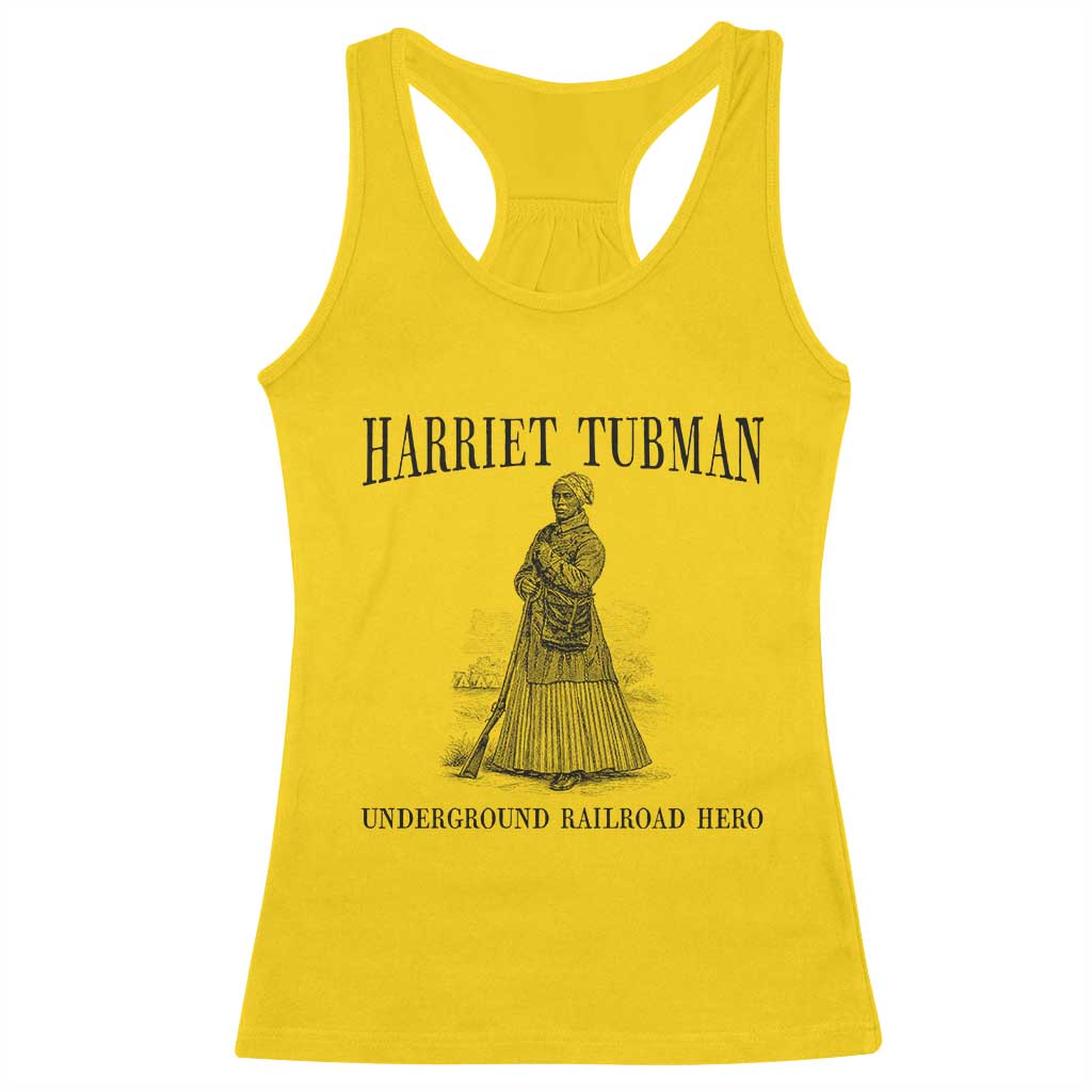 Harriet Tubman Racerback Tank Top Underground Railroad Freedom Leader - Wonder Print Shop