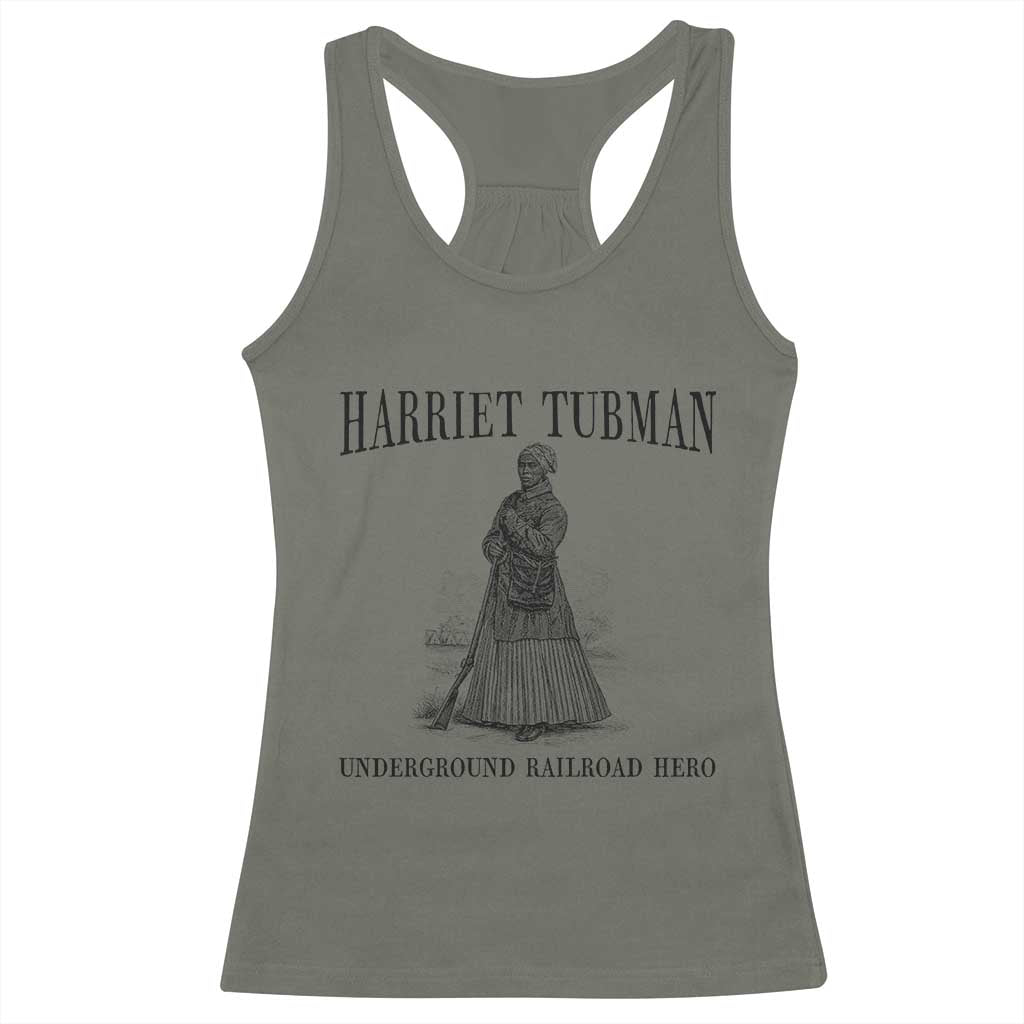 Harriet Tubman Racerback Tank Top Underground Railroad Freedom Leader - Wonder Print Shop