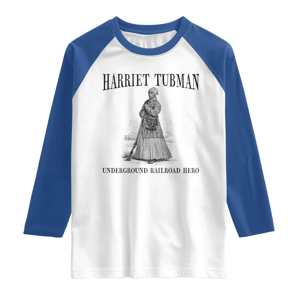 Harriet Tubman Raglan Shirt Underground Railroad Freedom Leader - Wonder Print Shop
