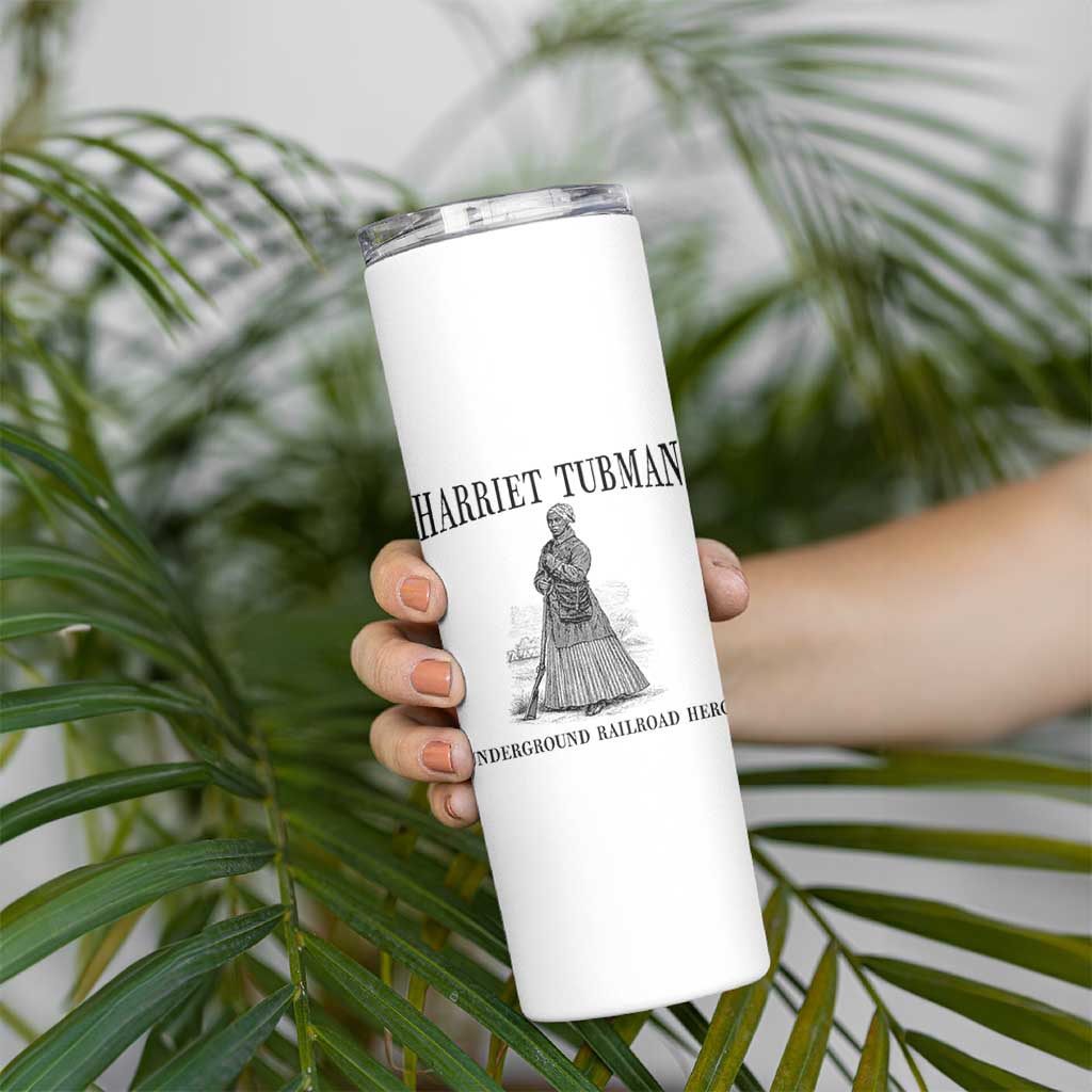 Harriet Tubman Skinny Tumbler Underground Railroad Freedom Leader - Wonder Print Shop