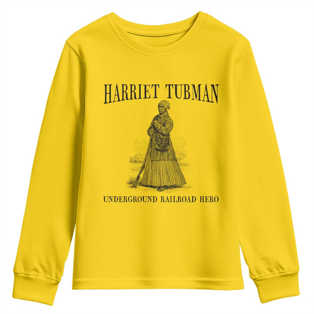 Harriet Tubman Youth Sweatshirt Underground Railroad Freedom Leader - Wonder Print Shop