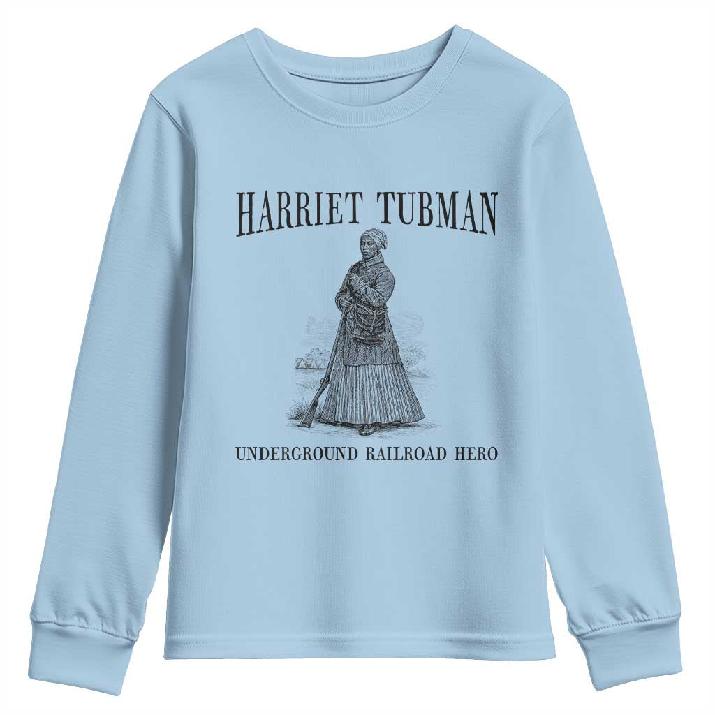 Harriet Tubman Youth Sweatshirt Underground Railroad Freedom Leader - Wonder Print Shop