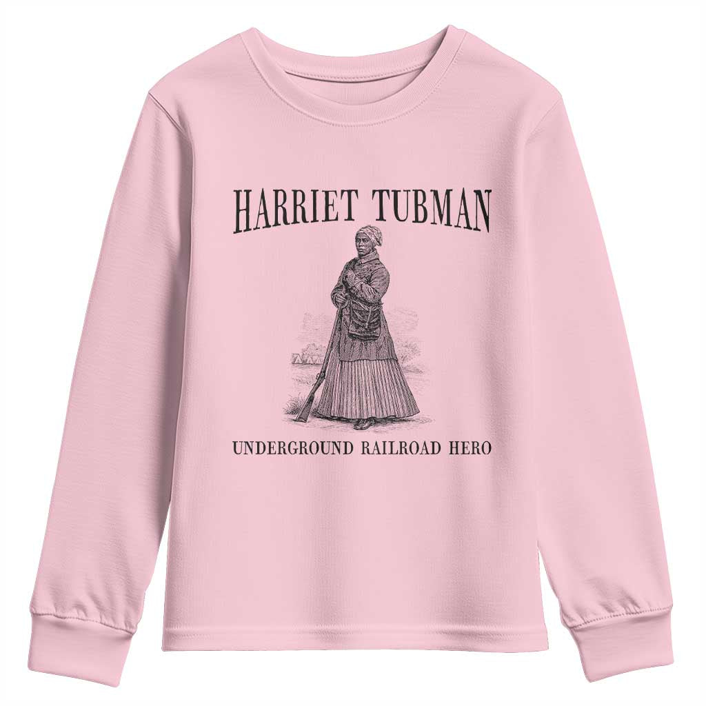 Harriet Tubman Youth Sweatshirt Underground Railroad Freedom Leader - Wonder Print Shop
