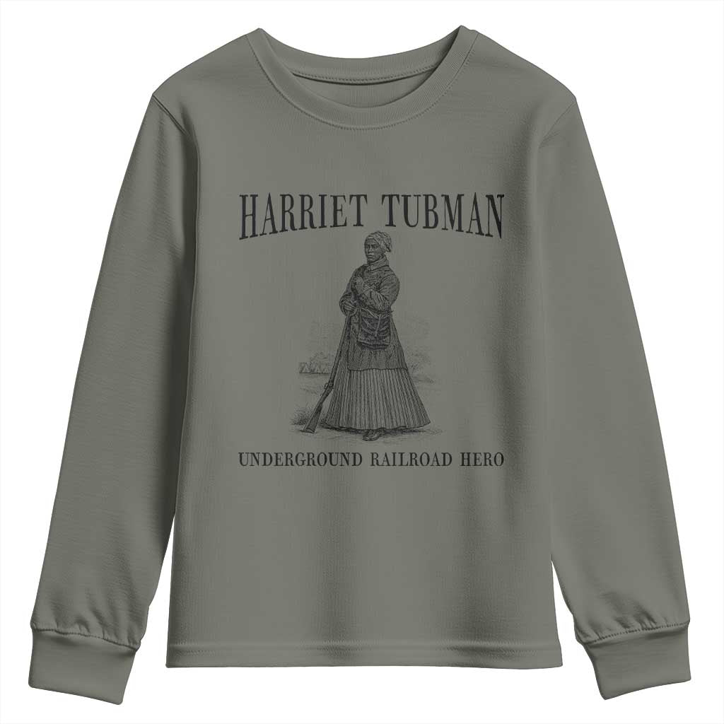 Harriet Tubman Youth Sweatshirt Underground Railroad Freedom Leader - Wonder Print Shop
