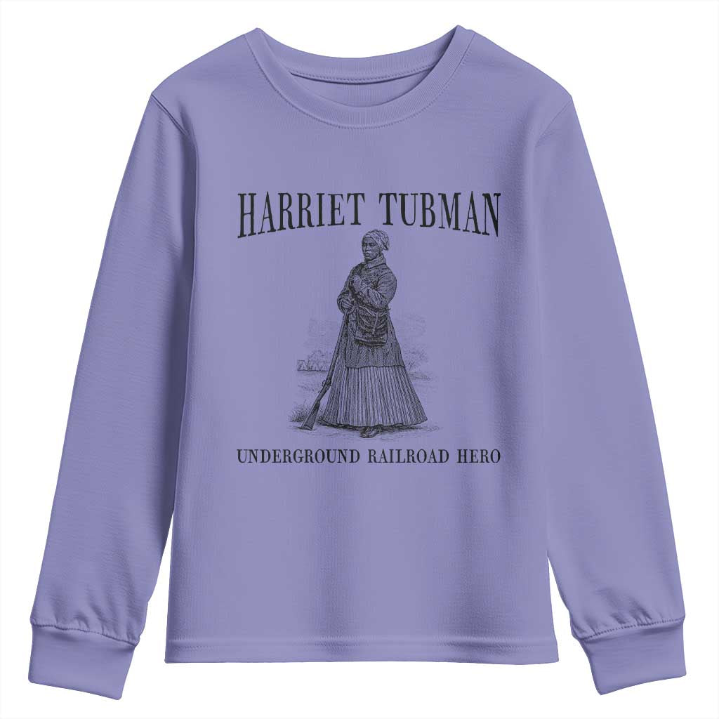 Harriet Tubman Youth Sweatshirt Underground Railroad Freedom Leader - Wonder Print Shop