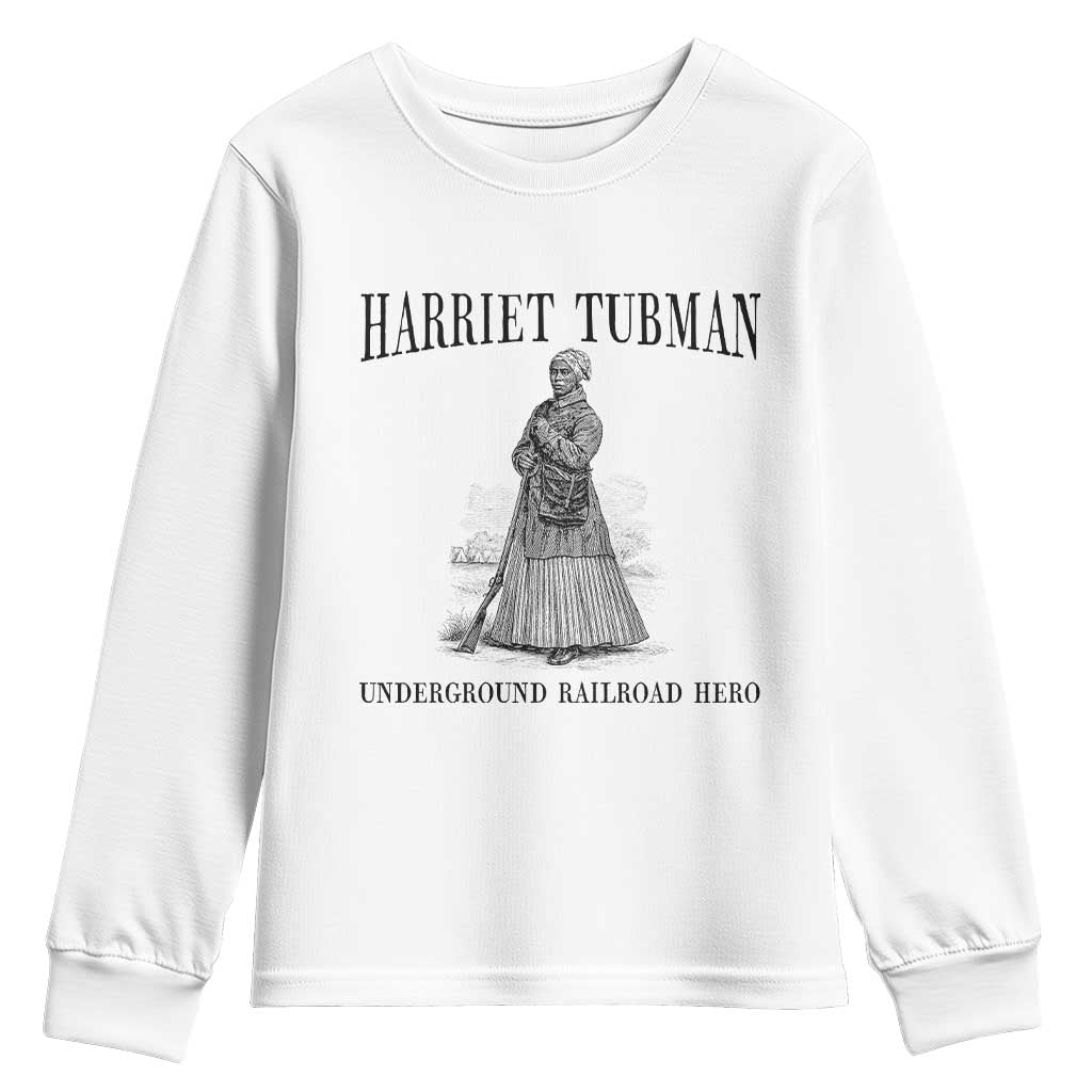 Harriet Tubman Youth Sweatshirt Underground Railroad Freedom Leader - Wonder Print Shop