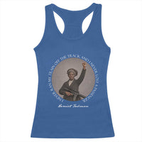 Harriet Tubman Quote Racerback Tank Top I Never Ran My Train Off The Track