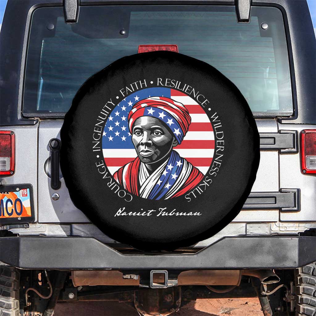 Harriet Tubman Patriotic Spare Tire Cover Black History Month Gift