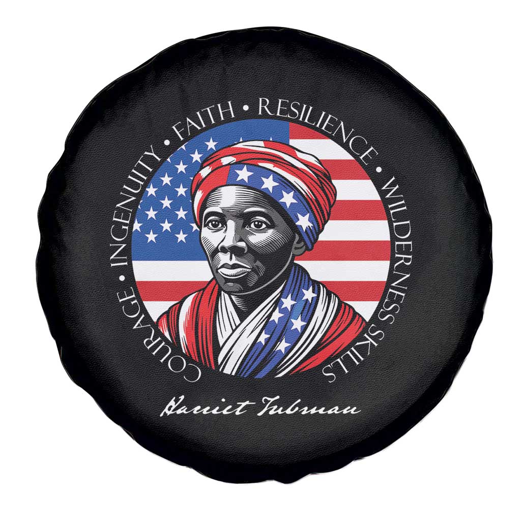 Harriet Tubman Patriotic Spare Tire Cover Black History Month Gift