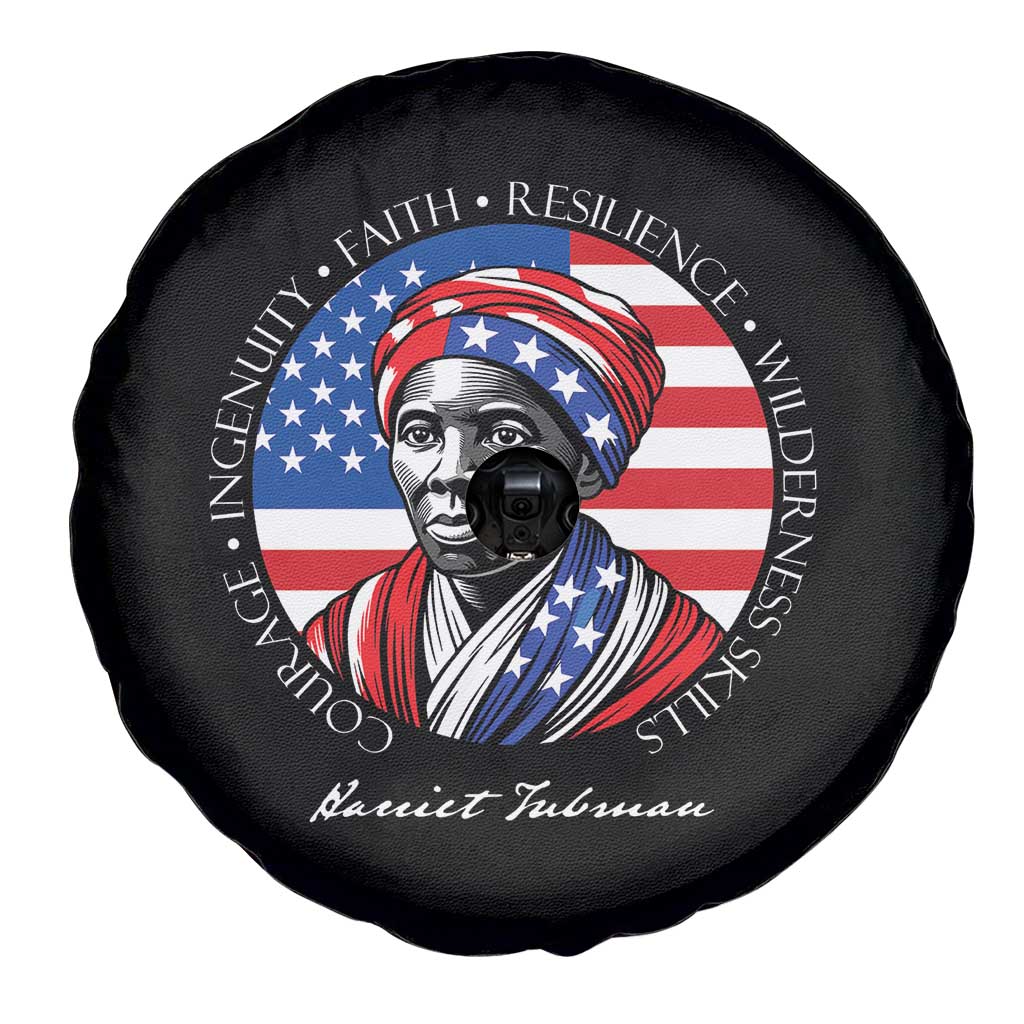 Harriet Tubman Patriotic Spare Tire Cover Black History Month Gift