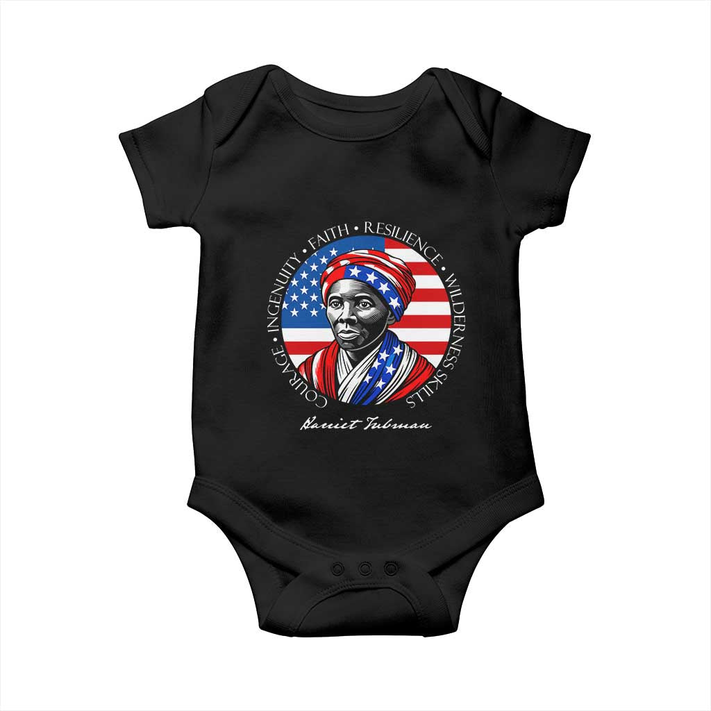 Harriet Tubman Patriotic Baby Onesie Black History Month Gift