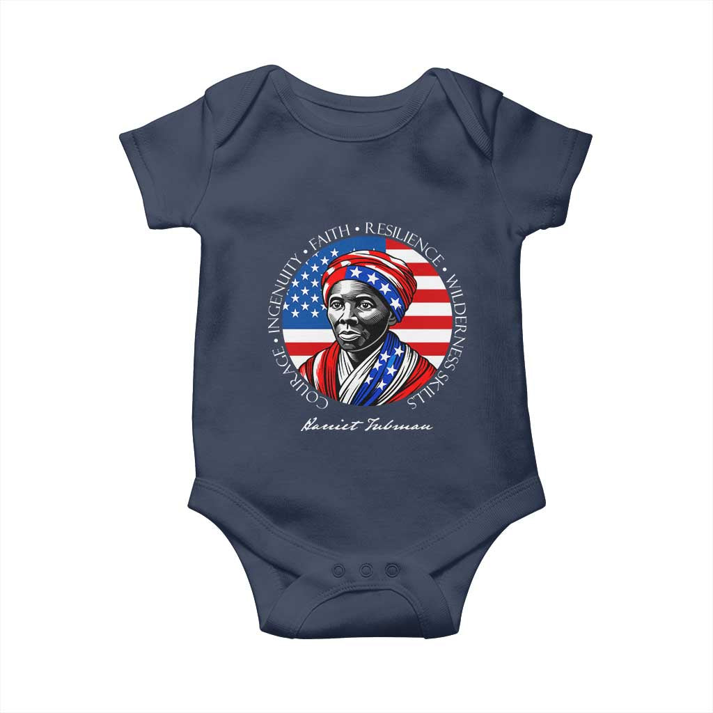 Harriet Tubman Patriotic Baby Onesie Black History Month Gift