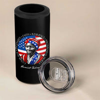 Harriet Tubman Patriotic 4 in 1 Can Cooler Tumbler Black History Month Gift