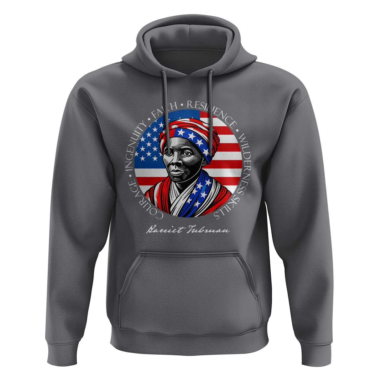 Harriet Tubman Patriotic Hoodie Black History Month Gift
