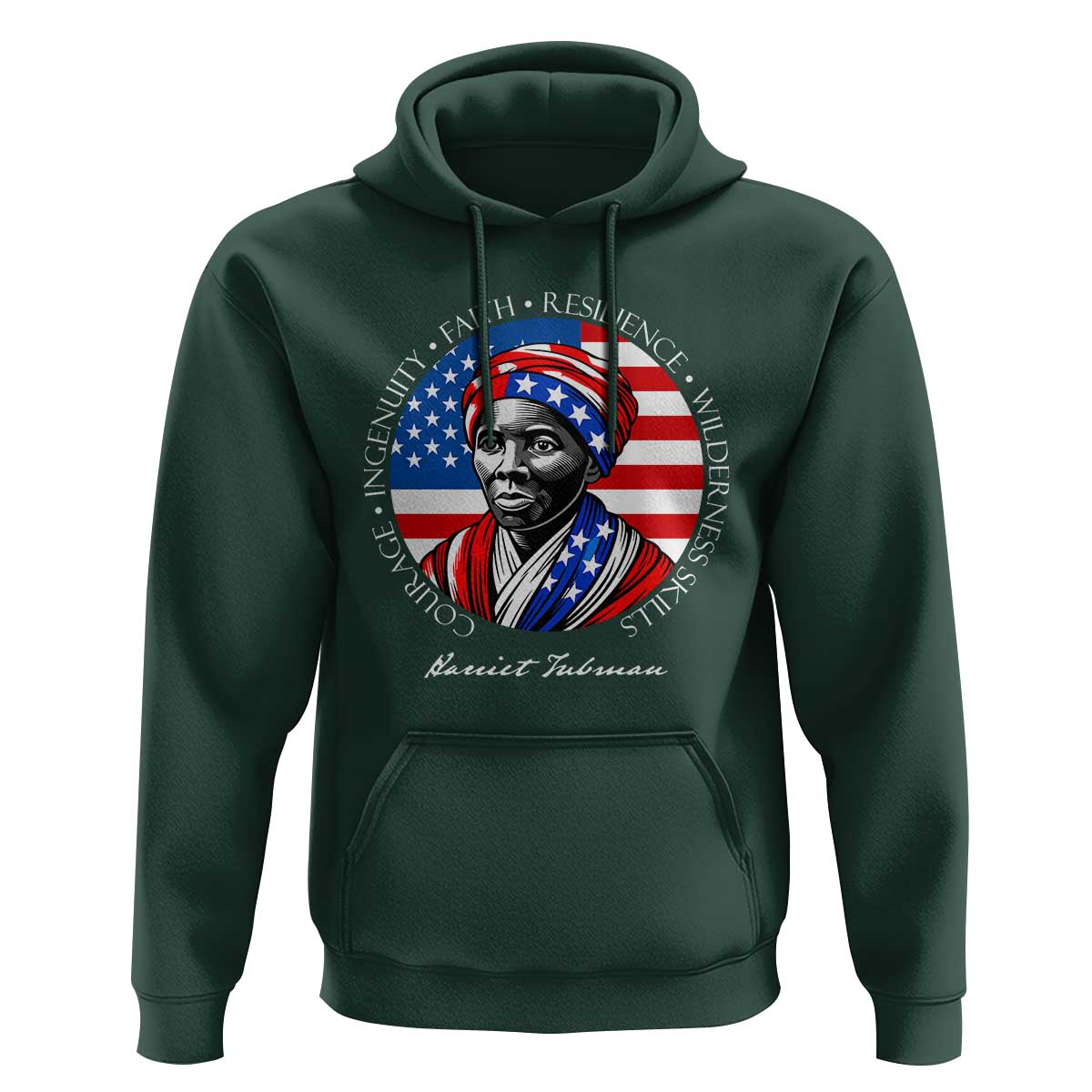 Harriet Tubman Patriotic Hoodie Black History Month Gift
