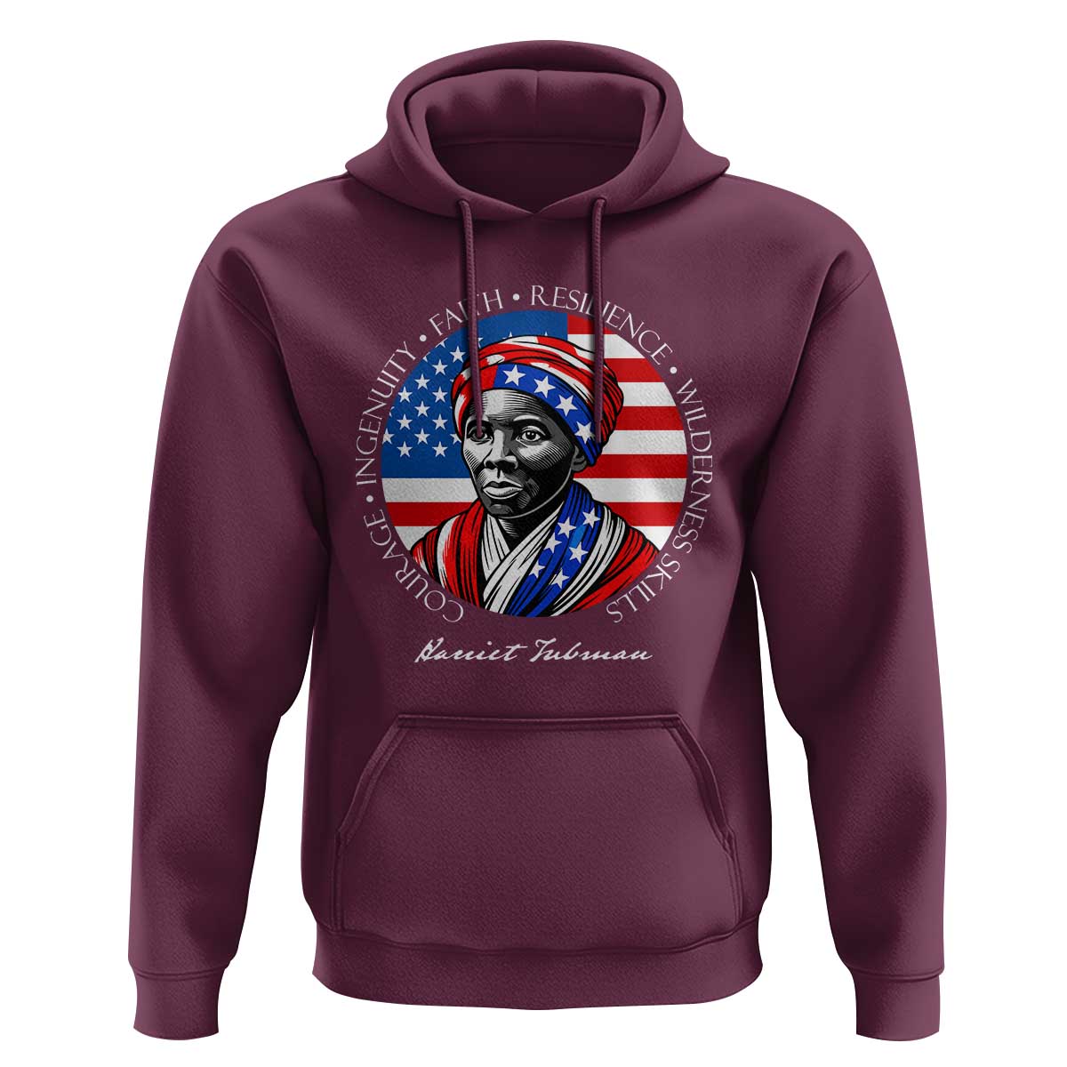 Harriet Tubman Patriotic Hoodie Black History Month Gift