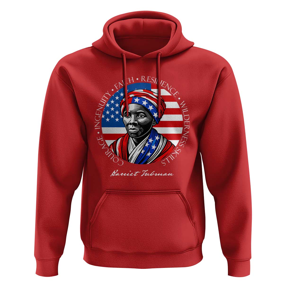 Harriet Tubman Patriotic Hoodie Black History Month Gift