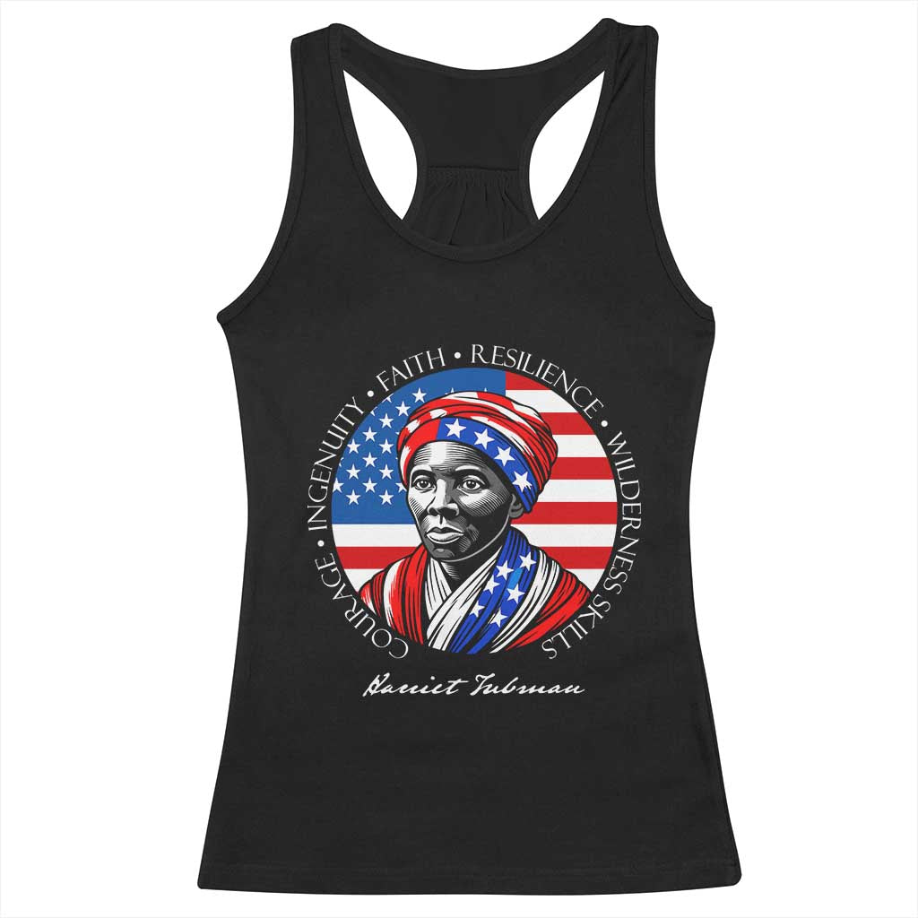 Harriet Tubman Patriotic Racerback Tank Top Black History Month Gift