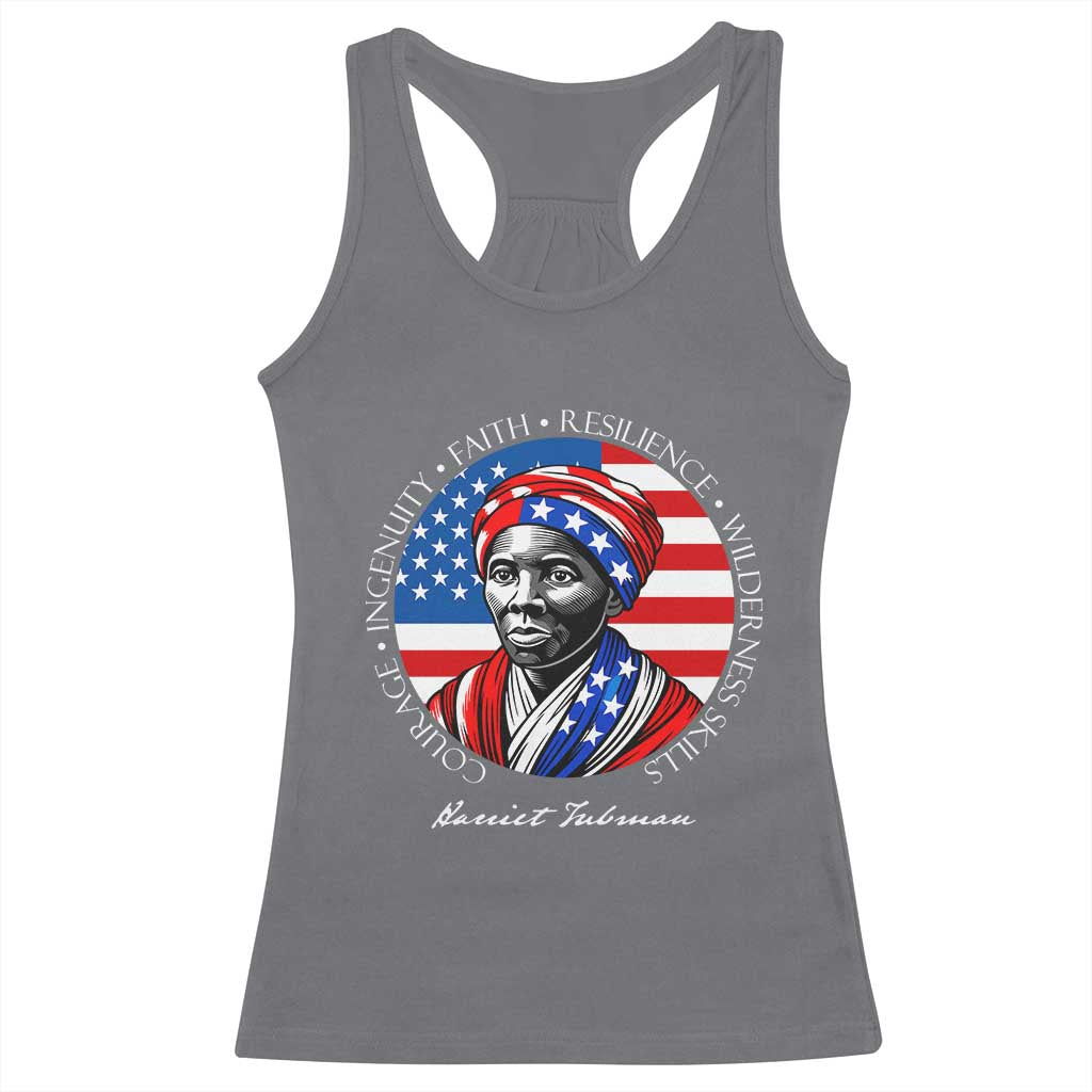Harriet Tubman Patriotic Racerback Tank Top Black History Month Gift