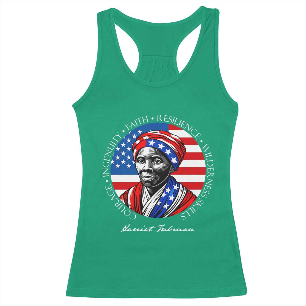 Harriet Tubman Patriotic Racerback Tank Top Black History Month Gift