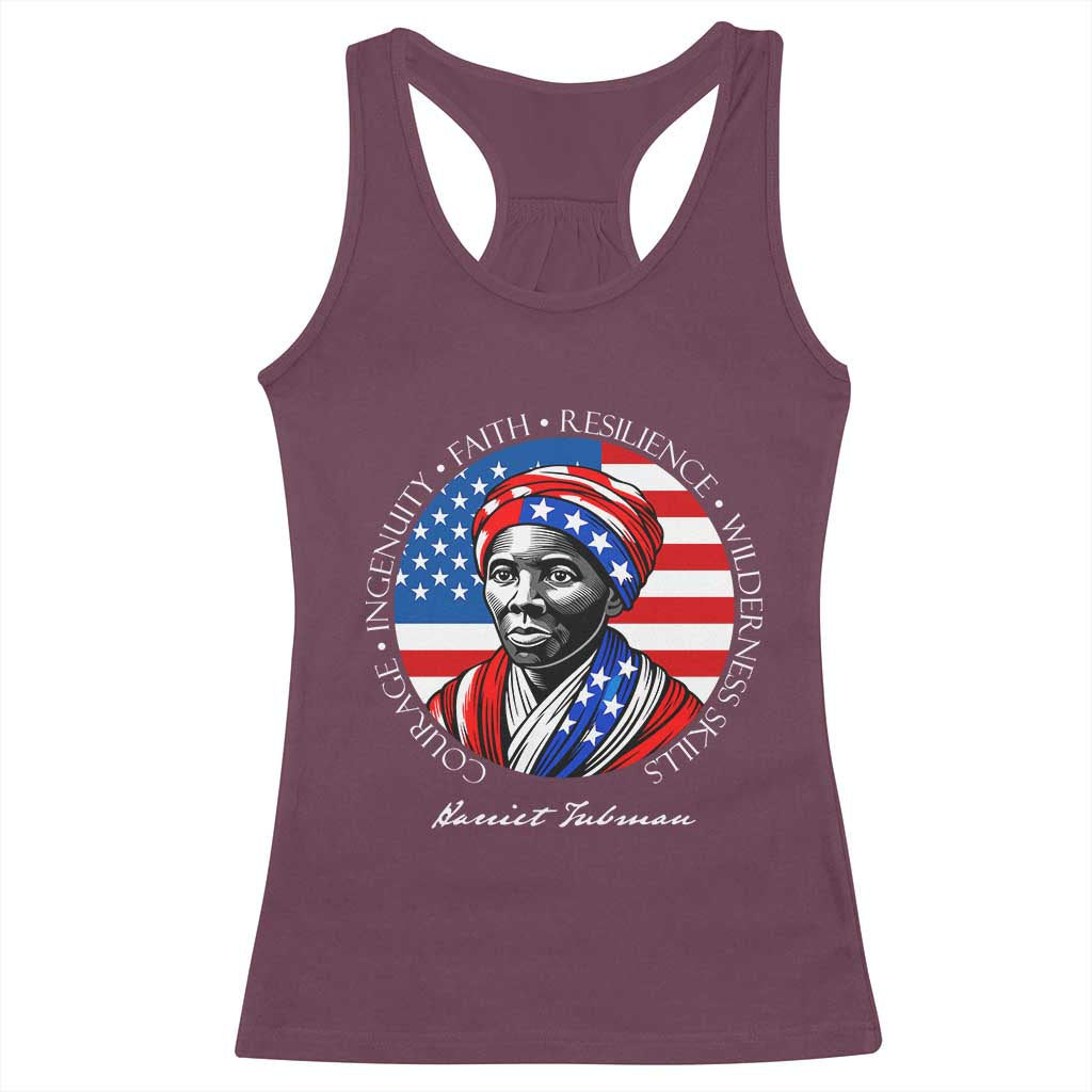 Harriet Tubman Patriotic Racerback Tank Top Black History Month Gift