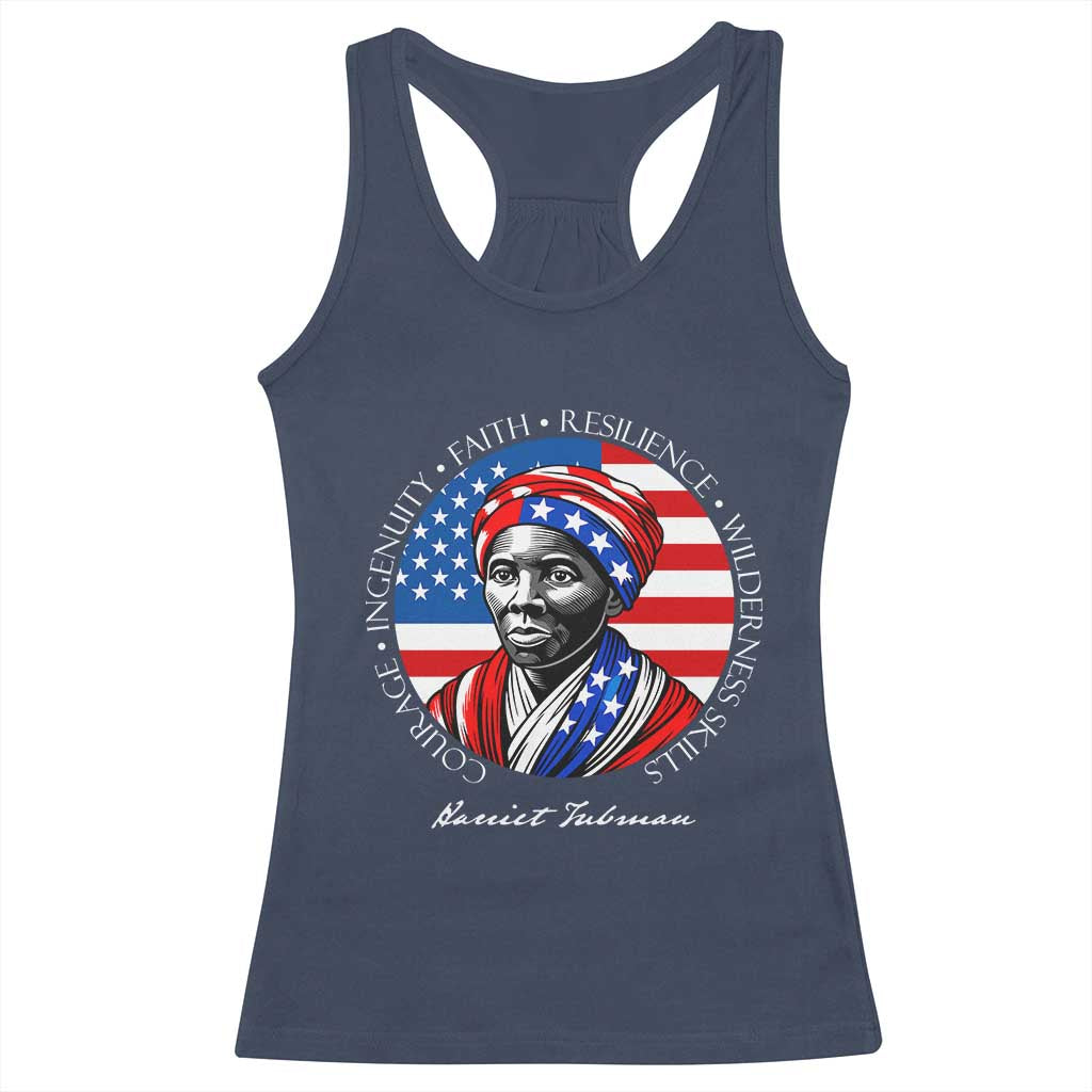 Harriet Tubman Patriotic Racerback Tank Top Black History Month Gift