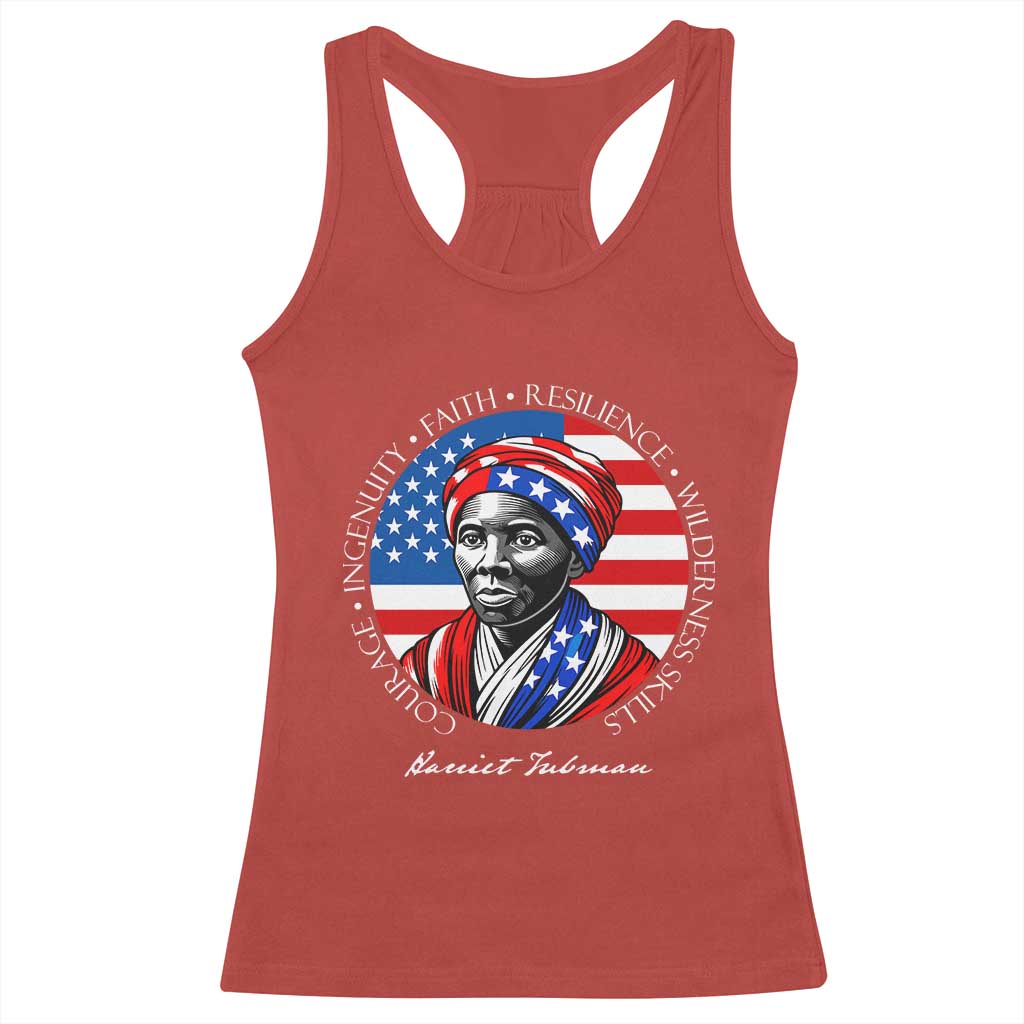 Harriet Tubman Patriotic Racerback Tank Top Black History Month Gift