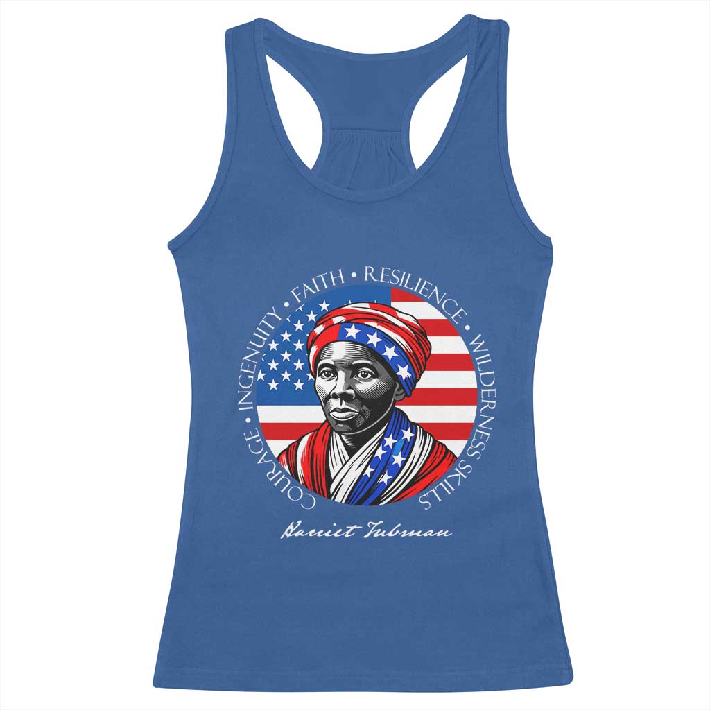 Harriet Tubman Patriotic Racerback Tank Top Black History Month Gift