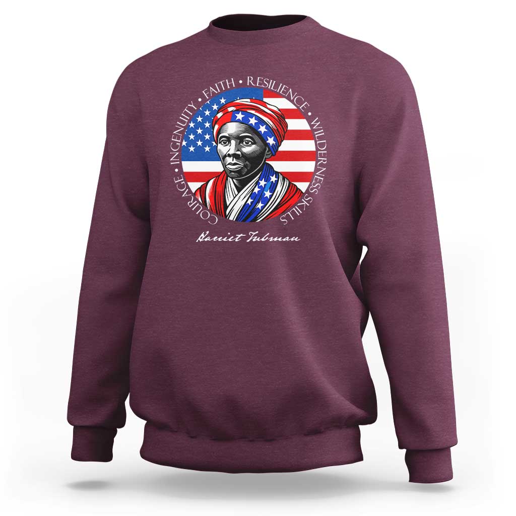 Harriet Tubman Patriotic Sweatshirt Black History Month Gift