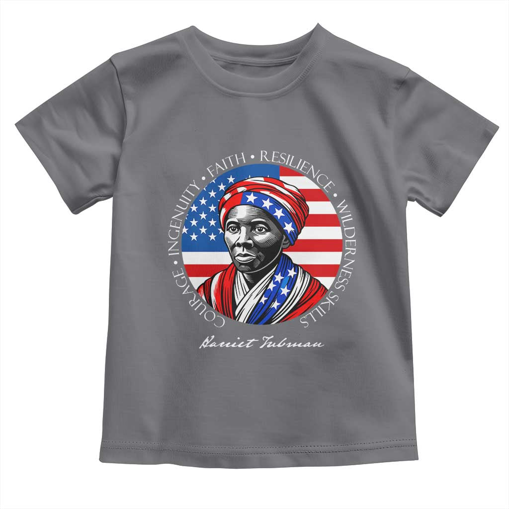 Harriet Tubman Patriotic Toddler T Shirt Black History Month Gift