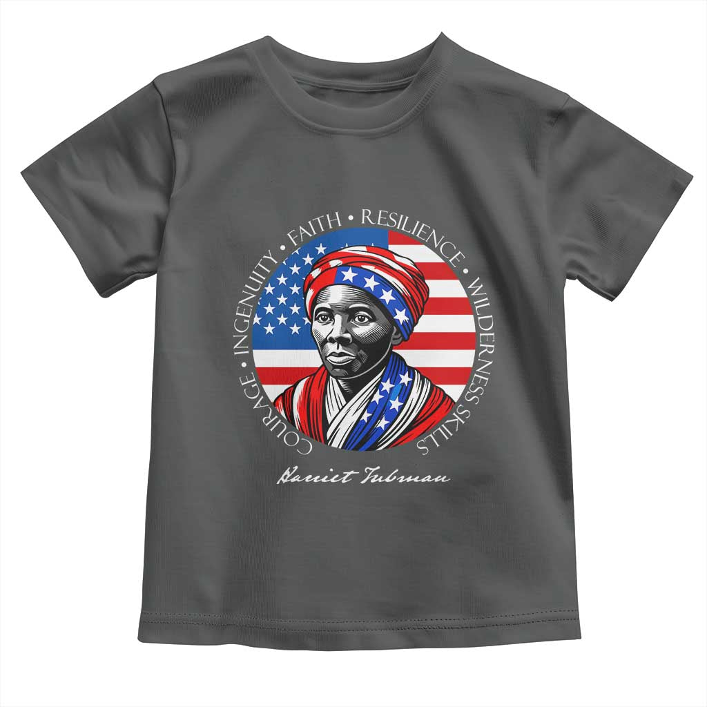Harriet Tubman Patriotic Toddler T Shirt Black History Month Gift