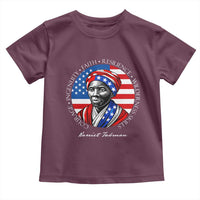 Harriet Tubman Patriotic Toddler T Shirt Black History Month Gift