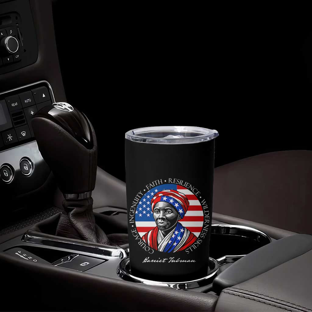 Harriet Tubman Patriotic Tumbler Cup Black History Month Gift