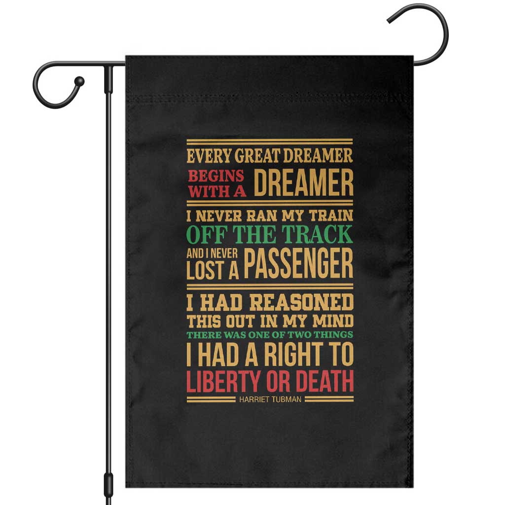 Harriet Tubman Powerful Quote Garden Flag Strong Black Women Pride - Wonder Print Shop