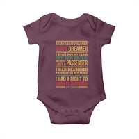 Harriet Tubman Powerful Quote Baby Onesie Strong Black Women Pride - Wonder Print Shop