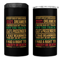 Harriet Tubman Powerful Quote 4 in 1 Can Cooler Tumbler Strong Black Women Pride - Wonder Print Shop