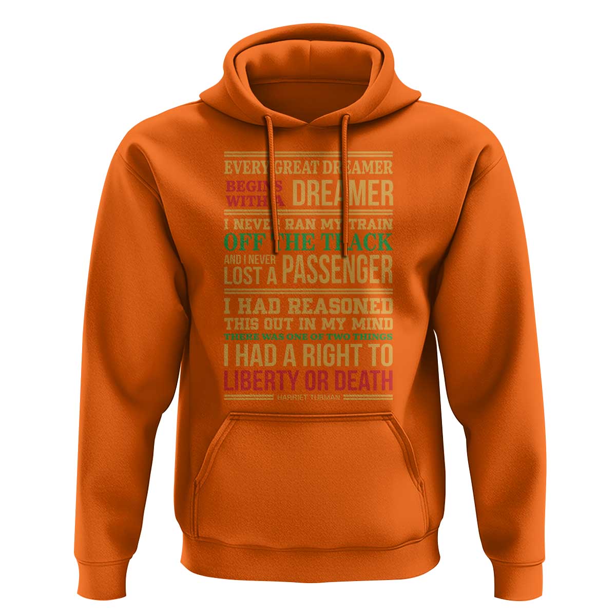 Harriet Tubman Powerful Quote Hoodie Strong Black Women Pride - Wonder Print Shop
