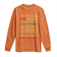 Harriet Tubman Powerful Quote Long Sleeve Shirt Strong Black Women Pride - Wonder Print Shop